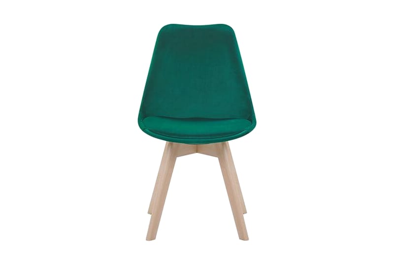 Tulunda II Velourstol 2-pak - Grøn - Spisebordsstole & køkkenstole
