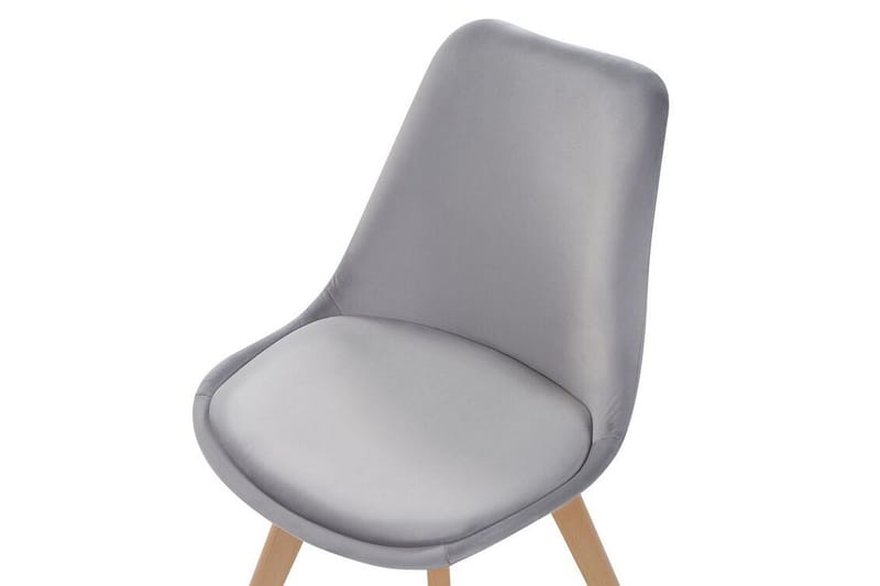 Tulunda II Velourstol 2-pak - Grå - Møbler - Stole & lænestole - Spisebordsstole & køkkenstole