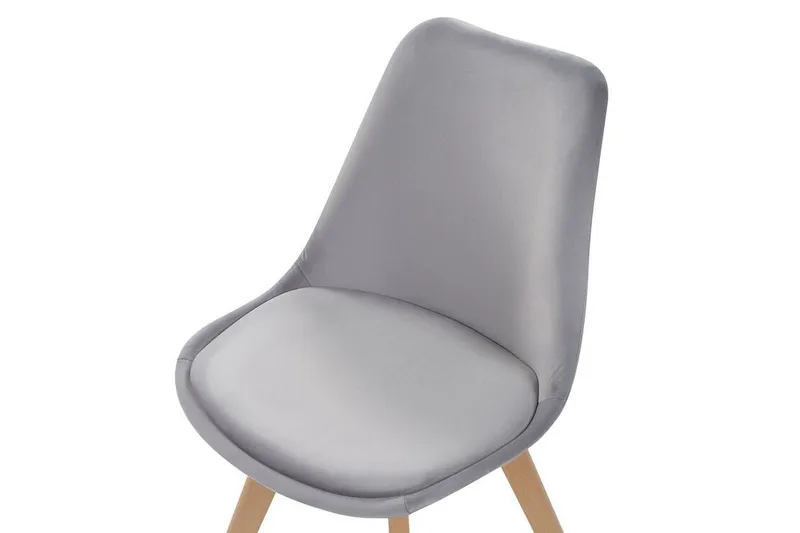 Tulunda II Velourstol 2-pak - Grå - Møbler - Stole & lænestole - Spisebordsstole & køkkenstole
