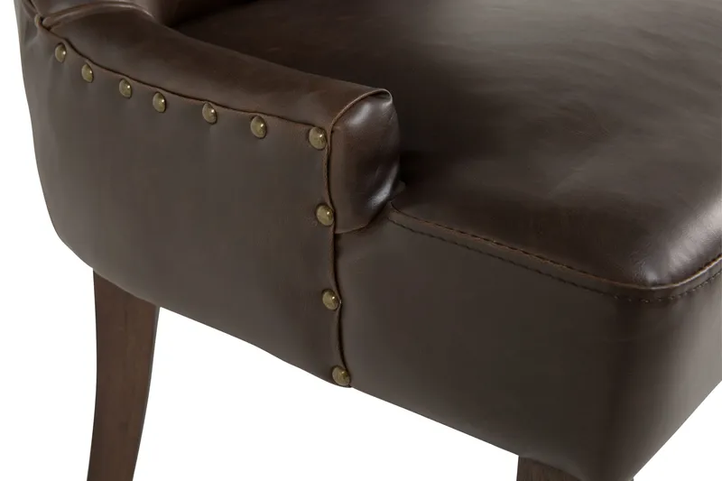 Tuva Lænestol Kunstlæder - Brun - Møbler - Stole & lænestole - Spisebordsstole & køkkenstole