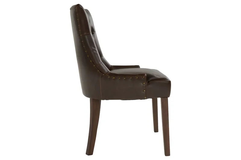 Tuva Lænestol Kunstlæder - Brun - Møbler - Stole & lænestole - Spisebordsstole & køkkenstole
