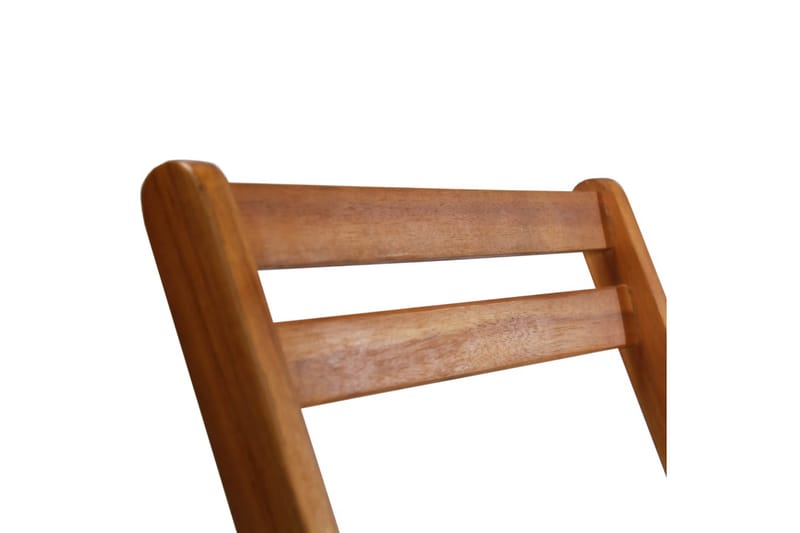 Udendørs Bistrostole 2 Stk. Massivt Akacietræ - Brun - Møbler - Stole & lænestole - Spisebordsstole & køkkenstole