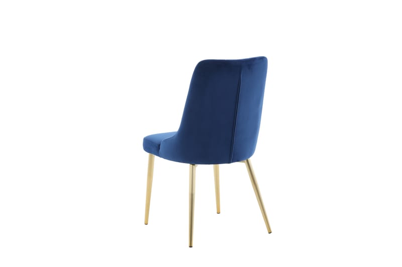 Valerie Lyx Veloursstol - Blå/Guld - Spisebordsstole & køkkenstole