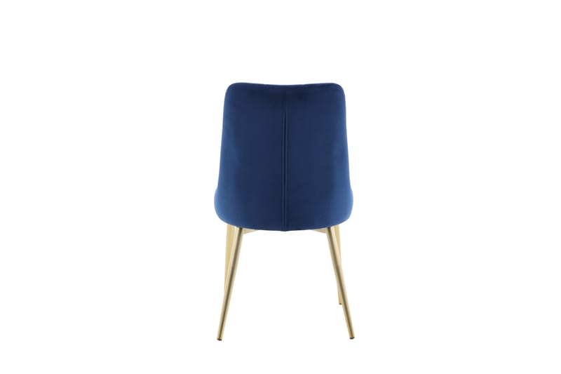 Valerie Lyx Veloursstol - Blå/Guld - Spisebordsstole & køkkenstole