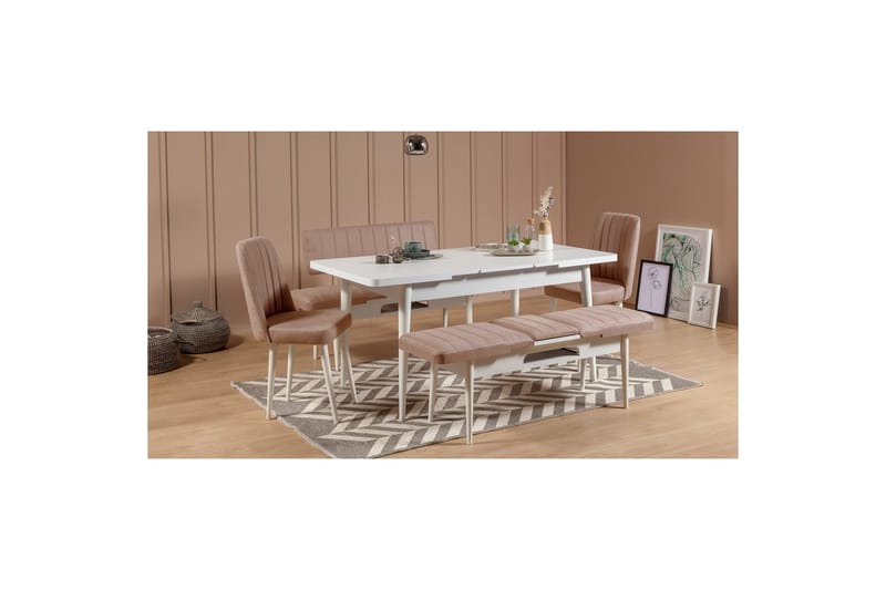 Valsot Spisebordsstol - Hvid/Grå - Spisebordsstole & køkkenstole