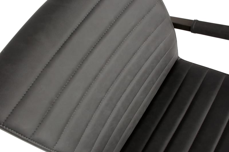 Vanco Spisebordstol Kunstlæder - Antracitgrå - Spisebordsstole & køkkenstole - Armstole