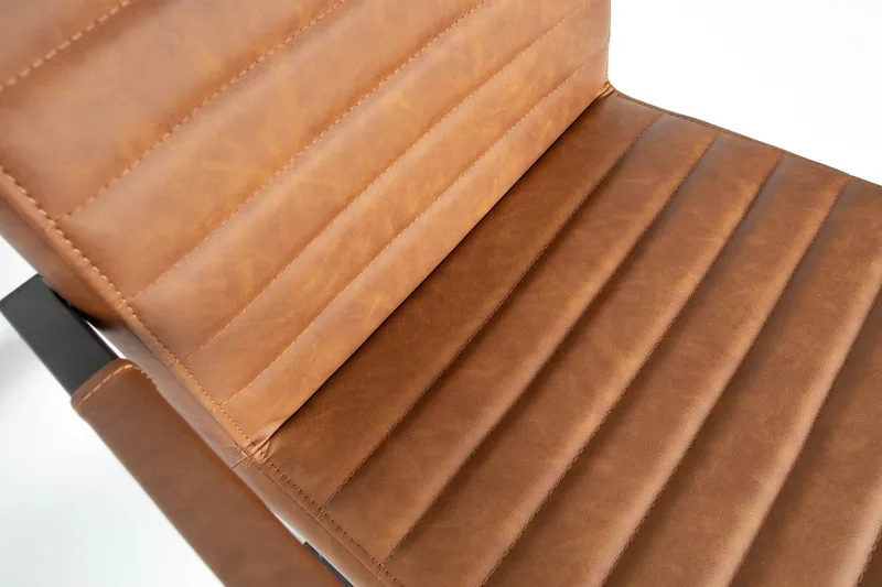 Vanco Spisebordstol Kunstlæder - Cognac - Møbler - Stole & lænestole - Spisebordsstole & køkkenstole