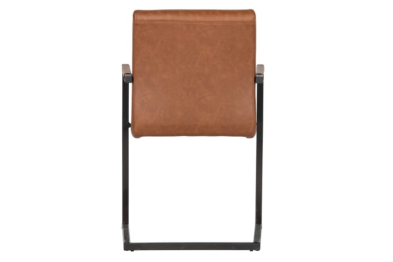 Vanco Spisebordstol Kunstlæder - Cognac - Spisebordsstole & køkkenstole - Armstole