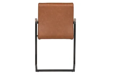 Vanco Spisebordstol Kunstlæder - Cognac - Møbler - Stole & lænestole - Spisebordsstole & køkkenstole