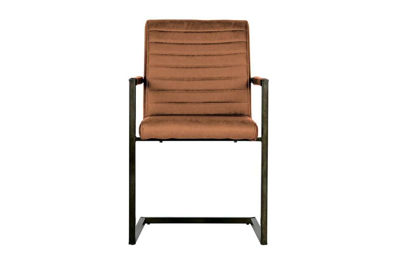 Vanco Spisebordstol Kunstlæder - Cognac - Spisebordsstole & køkkenstole - Armstole