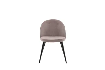Velvet Spisebordsstol Fløjl - Rosa - Møbler - Stole & lænestole - Spisebordsstole & køkkenstole