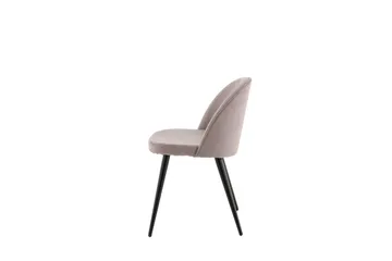 Velvet Spisebordsstol Fløjl - Rosa - Møbler - Stole & lænestole - Spisebordsstole & køkkenstole