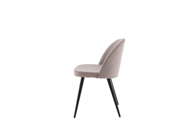 Velvet Spisebordsstol Fløjl - Rosa - Møbler - Stole & lænestole - Spisebordsstole & køkkenstole