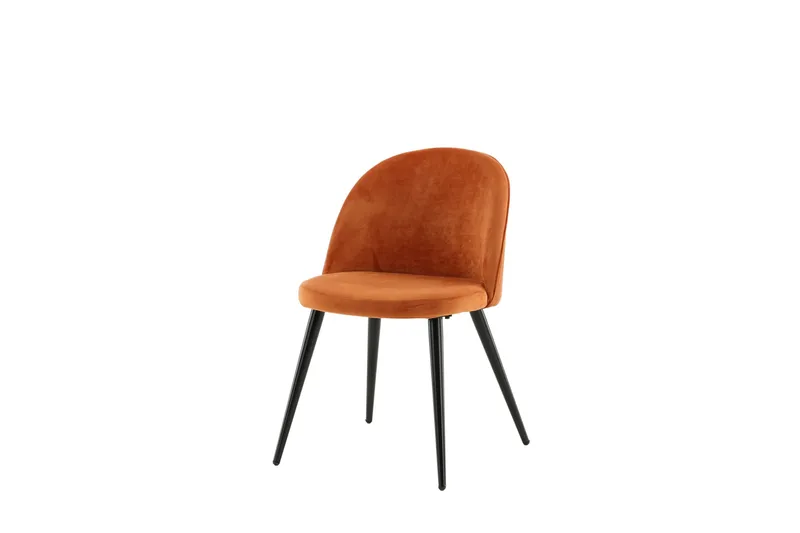 Velvet Spisebordsstol Velour, Orange