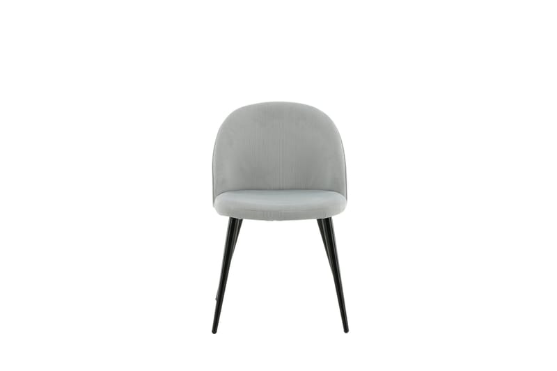 Velvet Spisestol Fløjl Grå - Møbler - Stole & lænestole - Spisebordsstole & køkkenstole