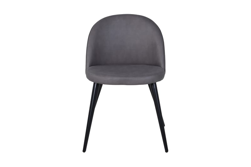 Velvets Spisebordsstol - Grå/Sort - Spisebordsstole & køkkenstole