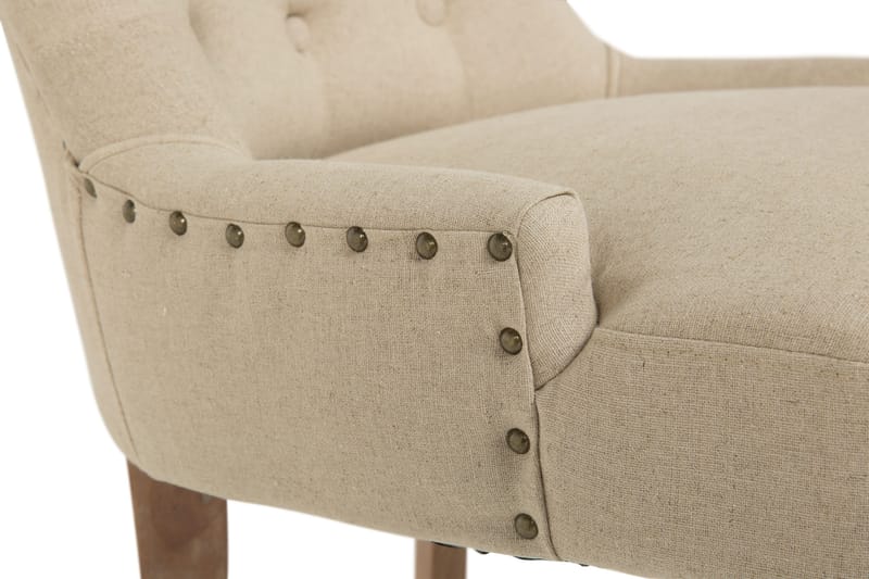 Viktoria Spisebordsstol med Nitter - Beige/Vintage - Møbler - Stole & lænestole - Spisebordsstole & køkkenstole