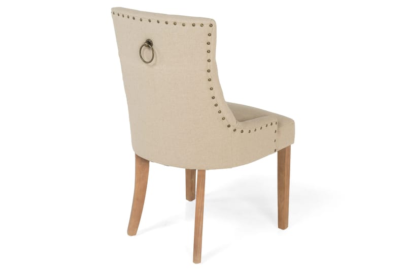 Viktoria Spisebordsstol med Nitter - Beige/Vintage - Møbler - Stole & lænestole - Spisebordsstole & køkkenstole