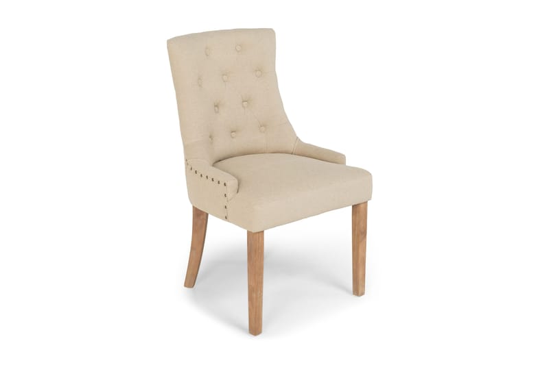 Viktoria Spisebordsstol med Nitter, Beige/Vintage