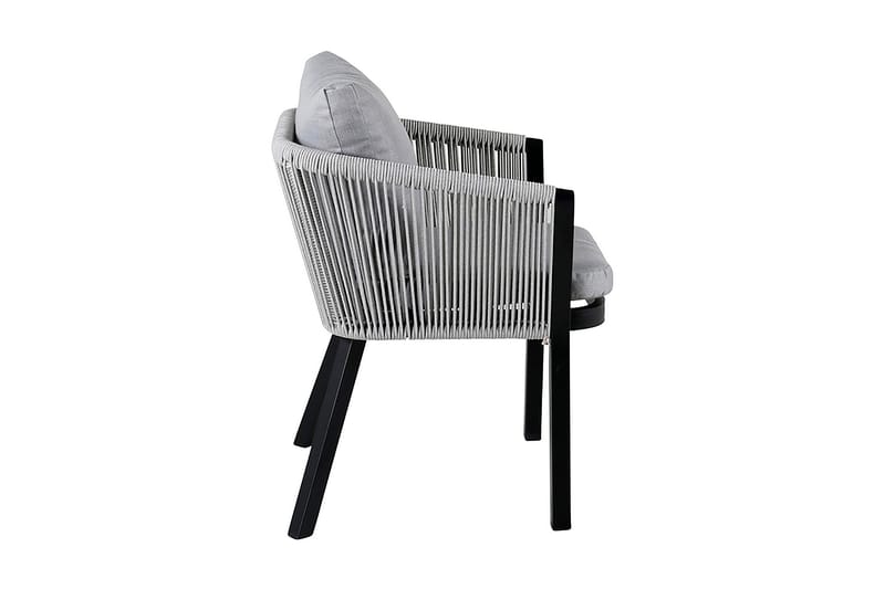 Virya Spisebordsstol med Pude - Grå/Sort - Møbler - Stole & lænestole - Spisebordsstole & køkkenstole