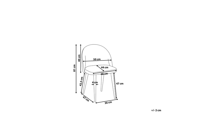Visalia stolsæt til 2 stk - Grå - Møbler - Stole & lænestole - Spisebordsstole & køkkenstole