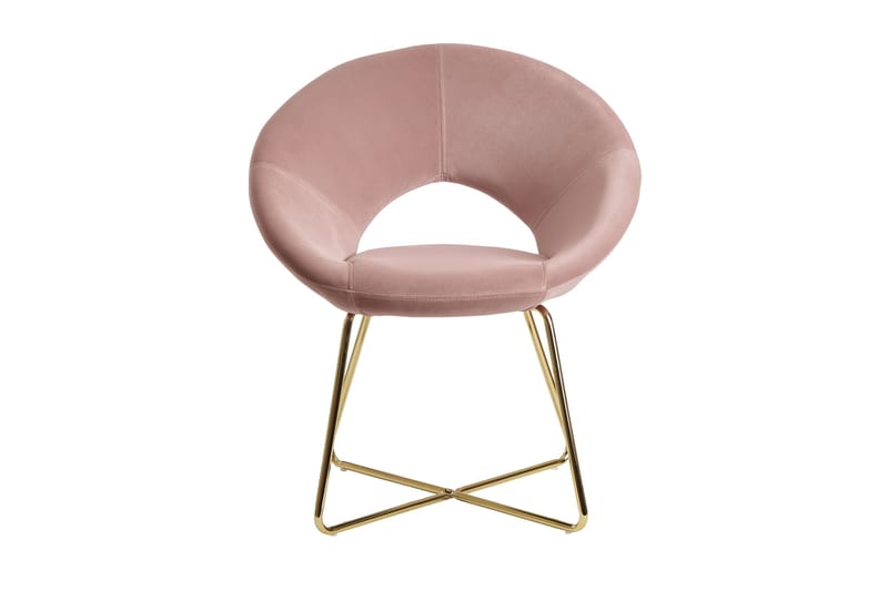 Willowdale Armstol - Lys lyserød/guld - Spisebordsstole & køkkenstole - Armstole