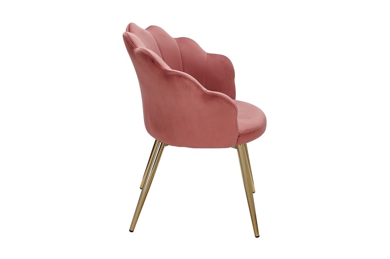 Willowdale Armstol - Mørk lyserød / guld - Spisebordsstole & køkkenstole - Armstole