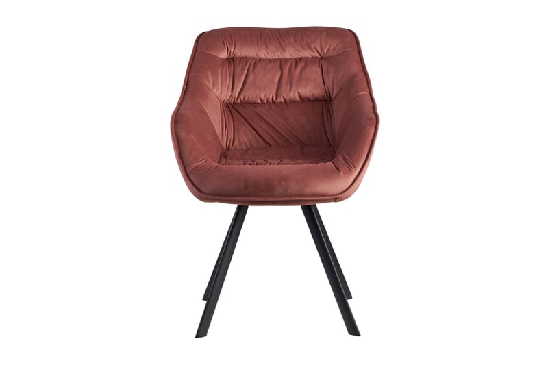 Willowdale Armstol med X-formede ben - Mørk lyserød / sort - Spisebordsstole & køkkenstole - Armstole