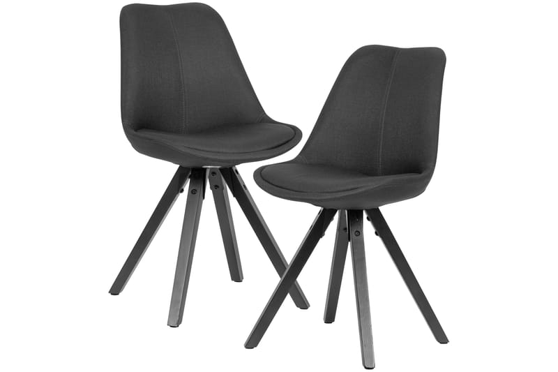 Willowdale Spisebordsstol 2 stk - Mørkegrå / sort - Spisebordsstole & køkkenstole