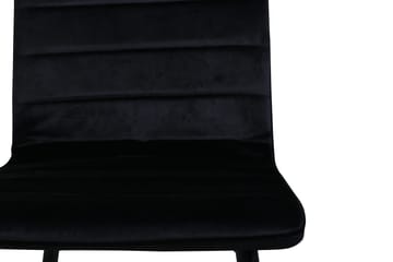 Windu Spisebordsstol - Fløjl/Sort - Møbler - Stole & lænestole - Spisebordsstole & køkkenstole