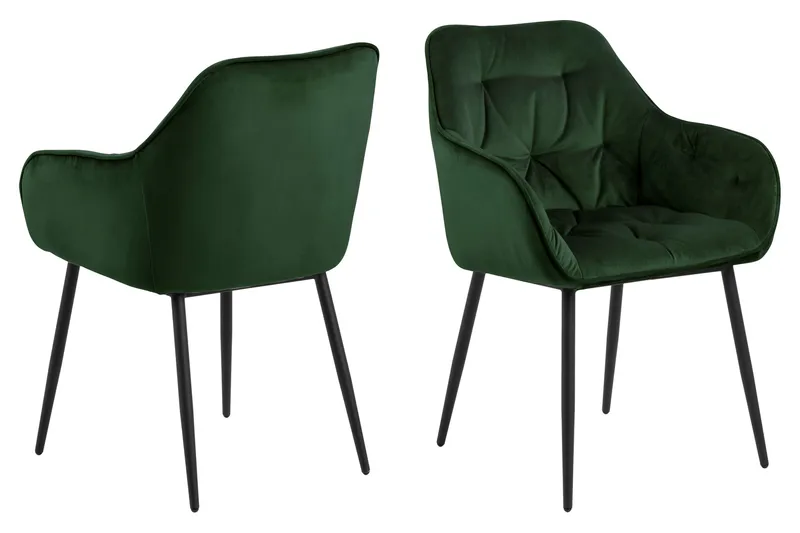 Zabinka Armlænsstol - Grøn - Møbler - Stole & lænestole - Spisebordsstole & køkkenstole