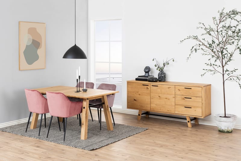 Zabinka Karmstol - Rød - Møbler - Stole & lænestole - Spisebordsstole & køkkenstole