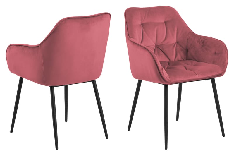 Zabinka Karmstol - Rød - Spisebordsstole & køkkenstole - Armstole