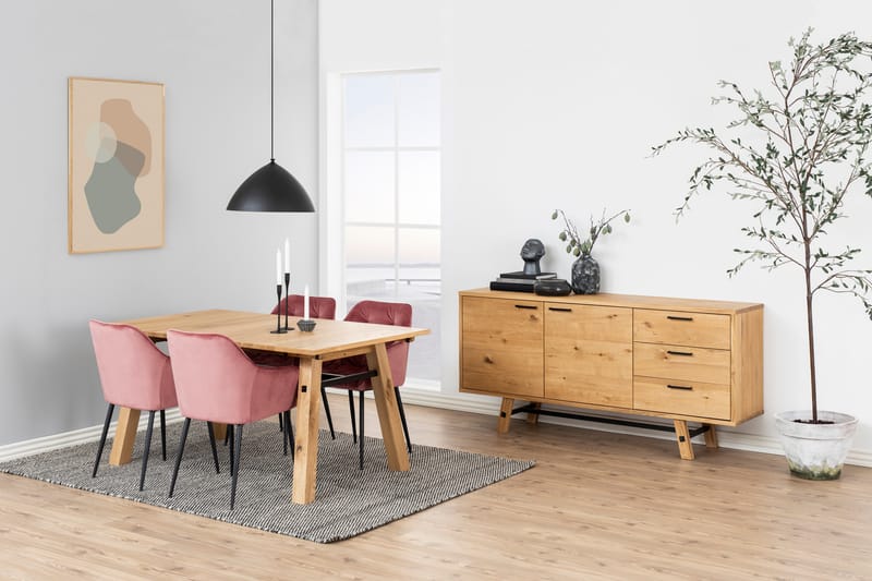 Zabinka Karmstol - Rød - Spisebordsstole & køkkenstole - Armstole
