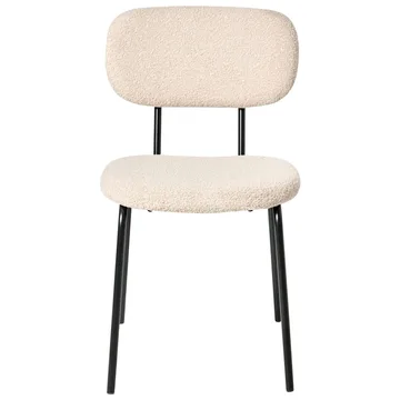 Spisestol Adair 2-pak - Beige, sort - Møbler - Stole & lænestole - Spisebordsstole & køkkenstole