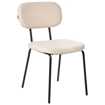 Spisestol Adair 2-pak - Beige, sort - Møbler - Stole & lænestole - Spisebordsstole & køkkenstole