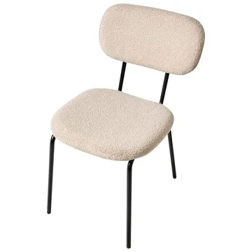 Spisestol Adair 2-pak - Beige, sort - Møbler - Stole & lænestole - Spisebordsstole & køkkenstole