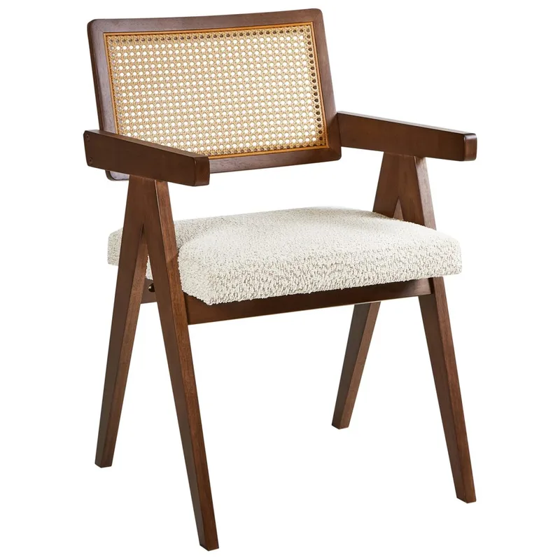 Spisestol Ava 2-pak - Mørkebrun, Beige - Møbler - Stole & lænestole - Spisebordsstole & køkkenstole