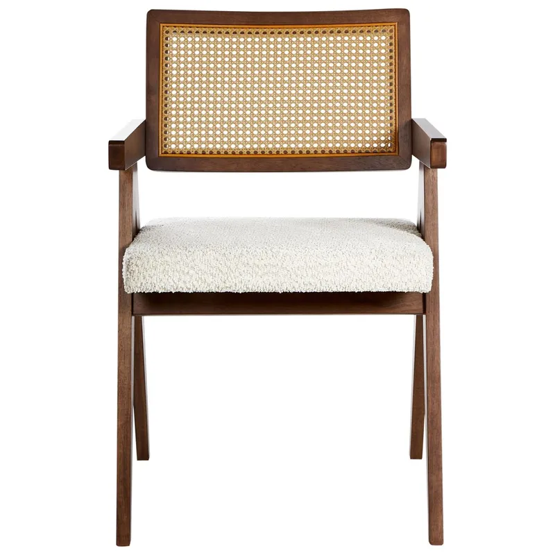 Spisestol Ava 2-pak - Mørkebrun, Beige - Møbler - Stole & lænestole - Spisebordsstole & køkkenstole