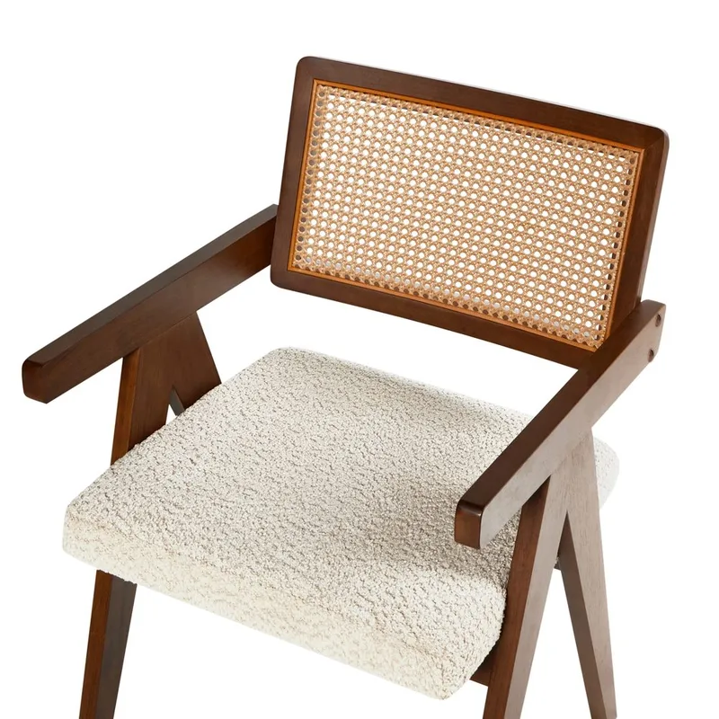 Spisestol Ava 2-pak - Mørkebrun, Beige - Møbler - Stole & lænestole - Spisebordsstole & køkkenstole