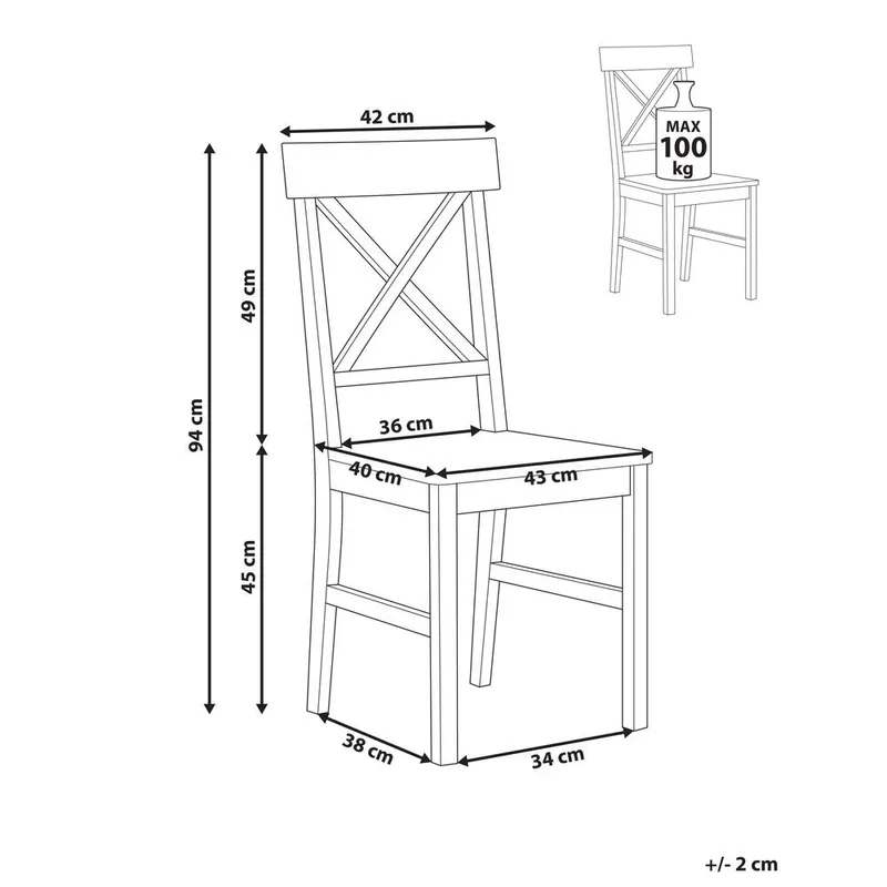 Spisestol Barlee 2-pak - Møbler - Stole & lænestole - Spisebordsstole & køkkenstole