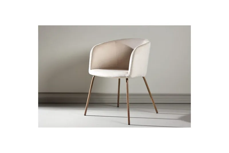 Spisestol Berit - Cream - Møbler - Stole & lænestole - Spisebordsstole & køkkenstole