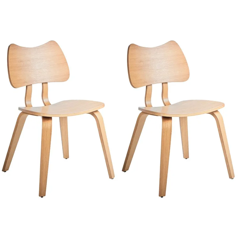 Spisestol Diana 2-pak, Lys brun