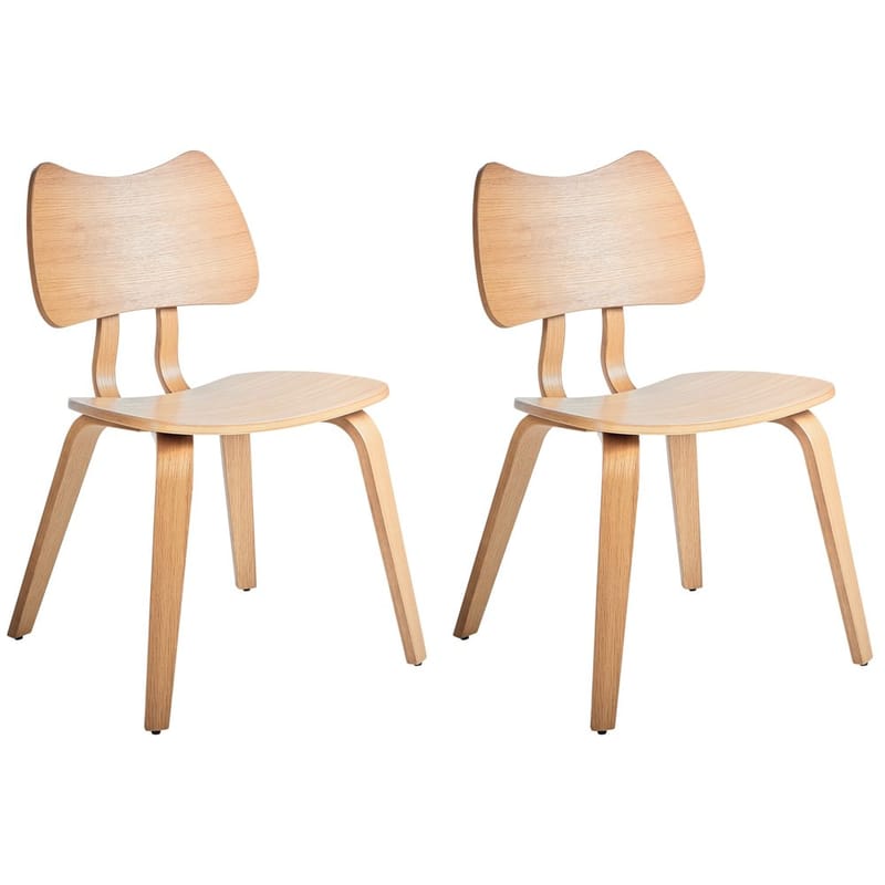 Spisestol Diana 2-pak, Lys brun