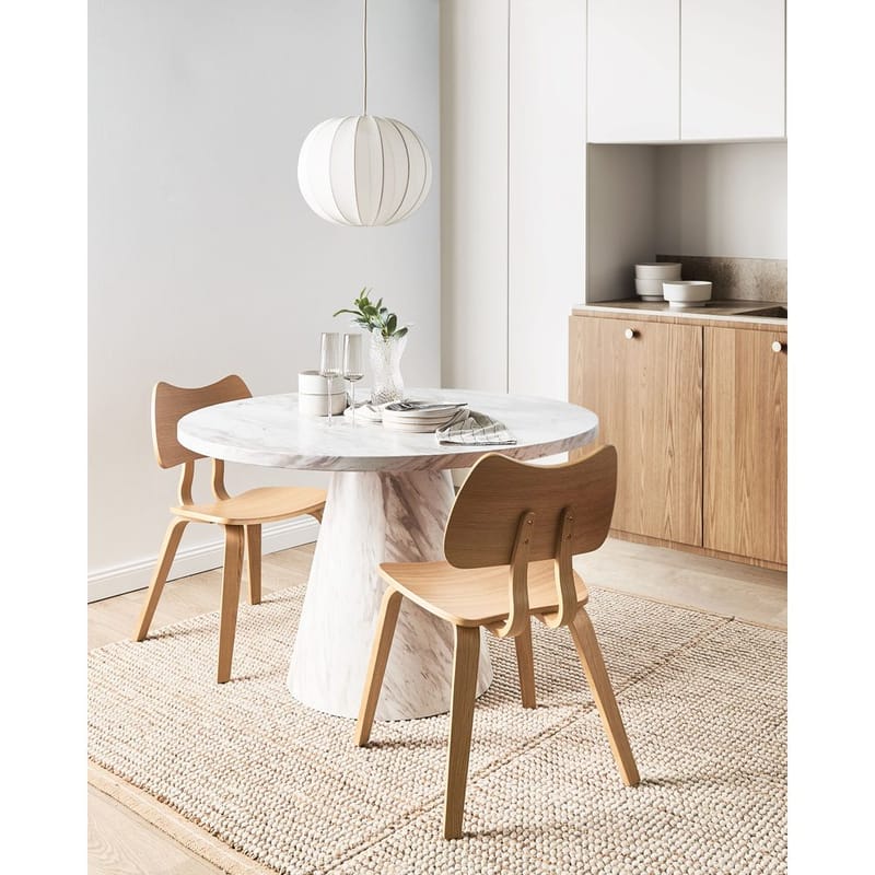 Spisestol Diana 2-pak - Lys brun - Møbler - Borde - Spisebordssæt