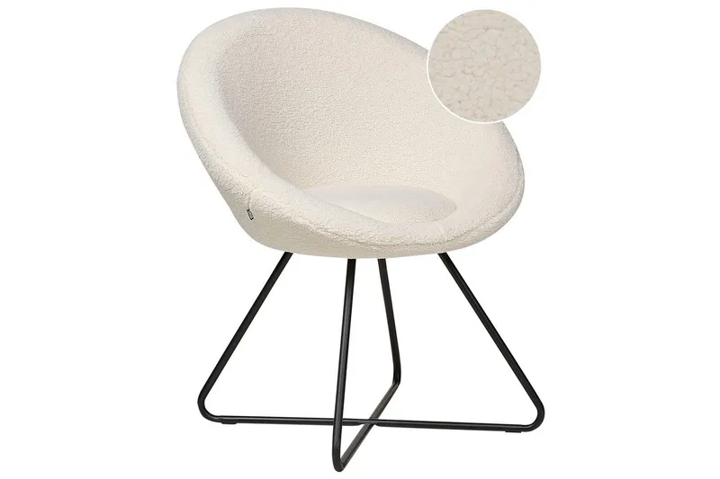 Spisestol Floby ll, Hvid, Sort