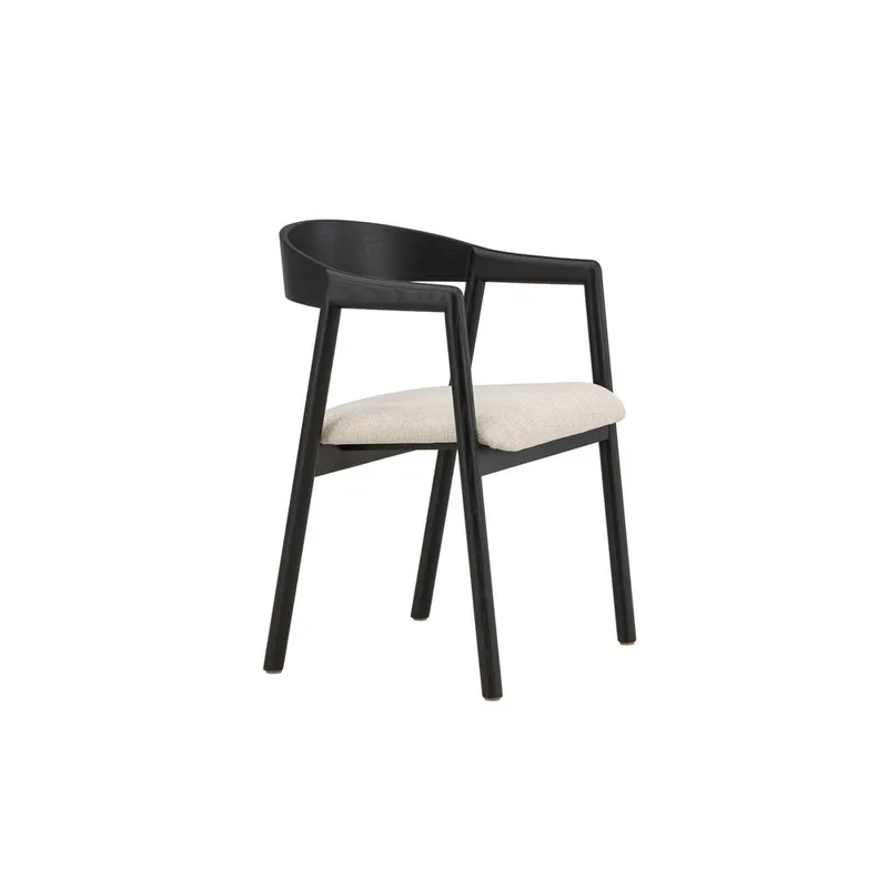 Spisestol Långön - Sort - Møbler - Stole & lænestole - Armstole