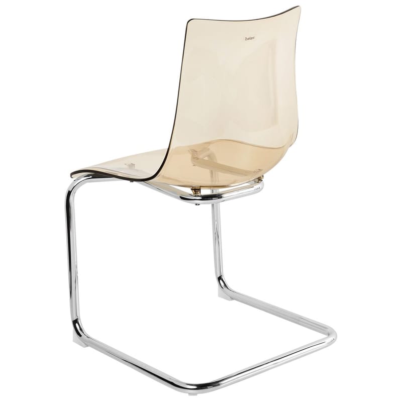 Spisestol Marshall 2-pak - Transparent, Orange, Sølv - Møbler - Stole & lænestole - Spisebordsstole & køkkenstole