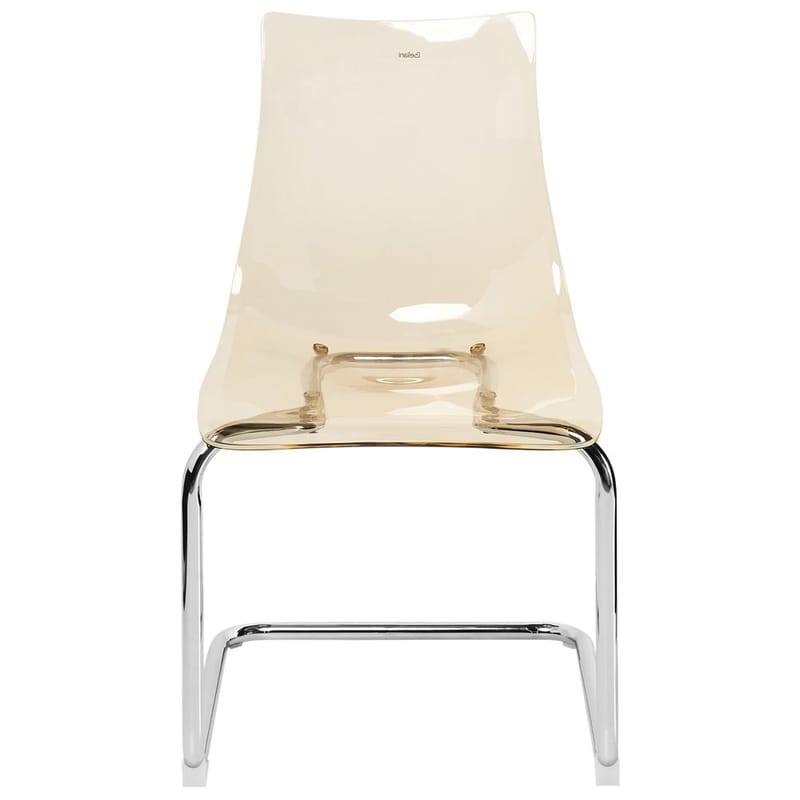 Spisestol Marshall 2-pak - Transparent, Orange, Sølv - Møbler - Stole & lænestole - Spisebordsstole & køkkenstole