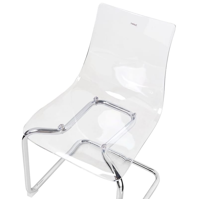 Spisestol Marshall 2-pak - Transparent, Sølv - Møbler - Stole & lænestole - Spisebordsstole & køkkenstole